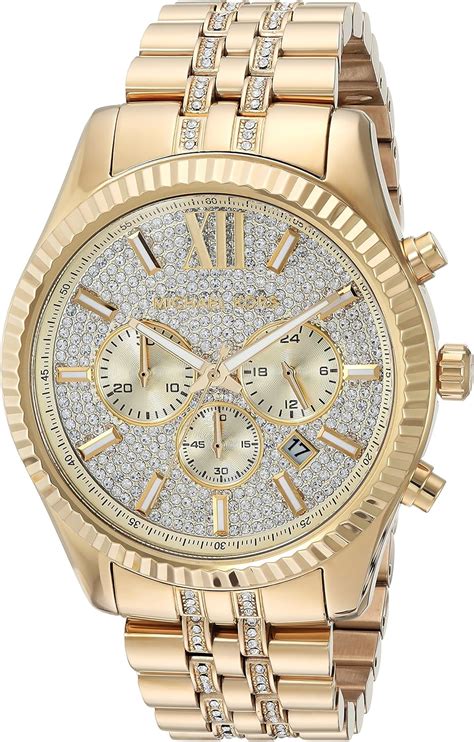 Michael Kors gold diamond watch